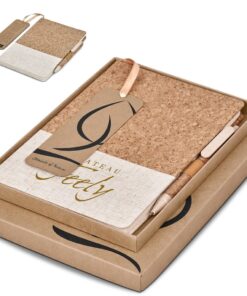 Okiyo Eco Friendly Cardon Cork A5 Notebook & Pen Gift Set