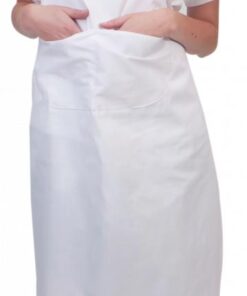 Chef Apron Poly Cotton Full With Bib Black