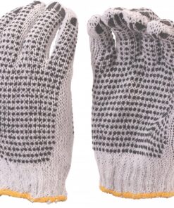 Cotton Protective Gloves Knit Revrsble Polka Dot