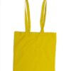 Coloured cotton exhibition/shopping bag with long handles 110gr/
