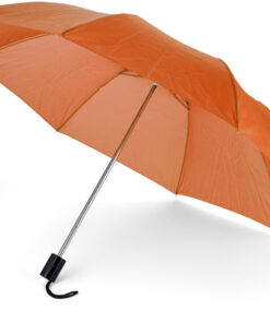Folding 210t polyester fabric umbrella supplied in a nylon sleev