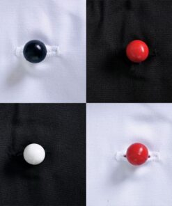 Chef Buttons – Min 250 units – Avail in: Black, red, white