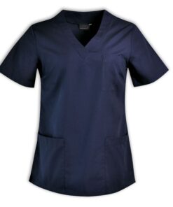 Lexie Scrub Top – Avail in: Dusk blue, Navy, White, Black