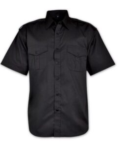 Woven Security Shirt – Avail in: White, Black, Navy