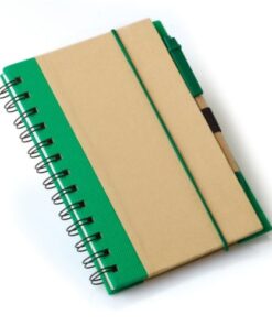 A5 Eco Recycled Notebook-Green