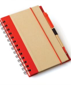 A5 Eco Recycled Notebook-Red