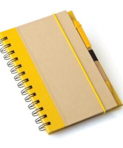 A5 Eco Recycled Notebook-Yellow