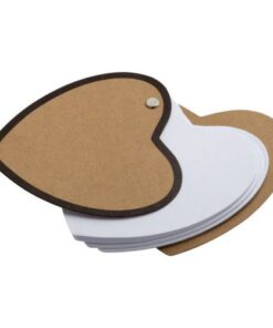Eco heart memo note book with 60 pages.