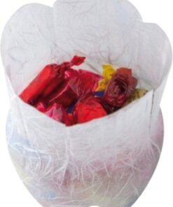 Base of 2L drinks bottle recycled into a gift box.