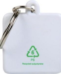 Eco friendly plastic key rings – made from recycled plastic.