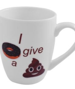 Emoji Oval Cone Mug – I dont give a Poop
