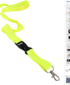 Fluorescent Lanyard. Available in yellow or orange