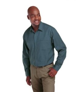 Mens Bush Shirt Long Sleeve – Avail in Navy, Safari or Stone