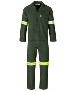 Acid Resistant Polycotton Conti Suit – Reflective Arm & Legs – Yellow Tape