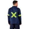 Cast Premium 100% Cotton Denim Workwear Jacket – Reflective Arms & Back – Yellow Tape