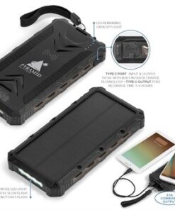 Singapore Solar 12000mAh Wireless Powerbank SC – Black