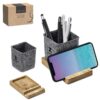 RPET And Bamboo Desk Caddy Phone Stand – Eco Friendly Corporate Gift