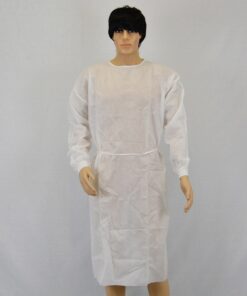 White Disposable Medical Gown – Min 100 Units