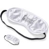 Silver Satin Peaceful Sleep Eye Mask