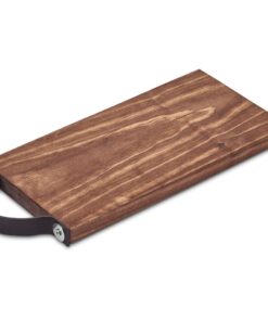 Small Handcrafted Wooden Tray with Leather Strap – Tea Time Tray