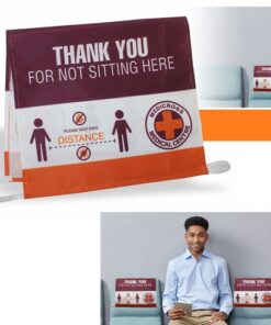 Social Distancing Chair Cover with sublimation print – Medium