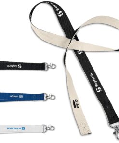 Taiga Recycled PET Lanyard With Velcro Safety Release Closure & Snap Hook