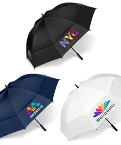 Torrent Large Vented Golf Umbrella With Durable Fibreglass Shaft & Rubber Handle