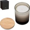 Vanilla Scented 160g Candle In Glass Container With Eco Bamboo Lid & Gift Box