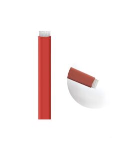 Alternative view of 14F Flat shading needle (red)