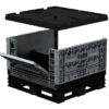 Collapsible Bin 54��� Two Drop Doors & Lid ��� 1140 X 1220 X 1373H