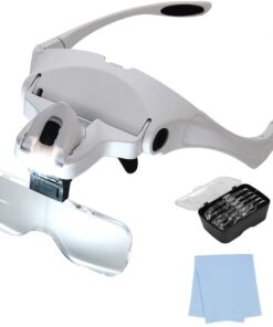 Magnifying LED glasses