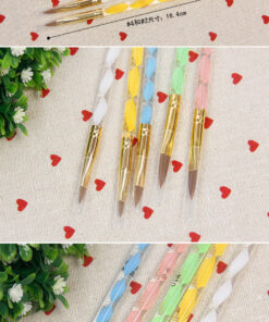Alternative view of Acrylic 5pc brush set - Swirl Design