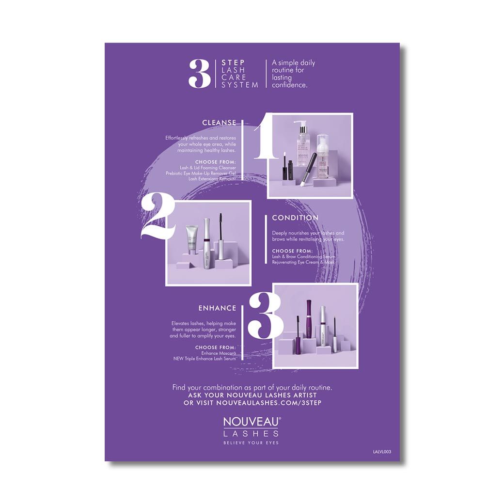 Nouveau Lashes - LVL Aftercare Cards - Image 2