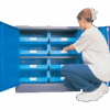 Blue ��� Linbin �� Storage Bin Half Size Cabinet Kit 4