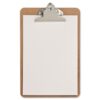 Wooden Clip board with clamp