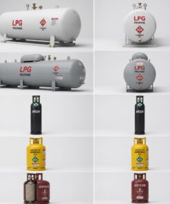 Alternative view of Argon/CO2 Mix Shielding Gas Cylinder 50L (Bulk Production Lines)